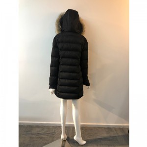 سيدات PUFFER COAT باللون الأسود RLWPC0077