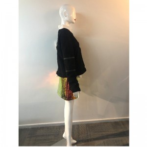 سيدات معطف أسود لامع RLWPC0080