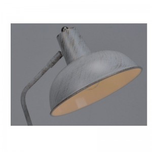 مصباح طاولة مع ظلال معدنية ضبط وظيفة والذهب الأبيض المصقول