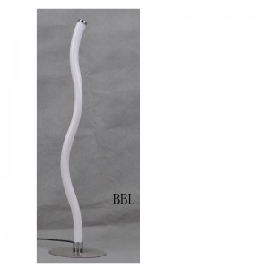 مصباح طاولة LED مع أنبوب أكريليك على شكل موجة