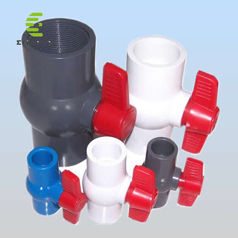 دليل الكرة صمامات PVC المدمجة لمياه الشرب