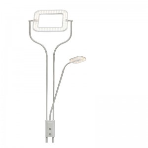 مصباح أرضي عالي الجهد من الأم والابن مع لوحة LED مربعة