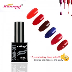 طلاء أظافر Kamayi 72 Colour High Quality Nail Polish طويل الأمد لامع نقع قبالة طلاء GP071