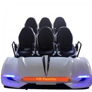 9DVR سفينة الفضاء (أبيض) حار بيع تسلية الواقع الافتراضي تجربة مقعد 9Dvr السينما 6 مقاعد 9dvr للأسرة