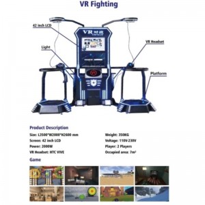 متعددة اللاعبين HTC VR الدائمة التفاعلية اطلاق النار \/ الملاكمة \/ سيبر فوز لعبة محاكي