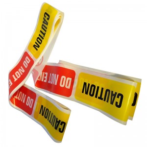 جودة عالية سعر المصنع الأصفر بي تحذير الأمن شبكة مخصصة المطبوعة تحذير الشريط