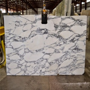 بيانكو أرابيسكاتو بلاطة الرخام الأبيض