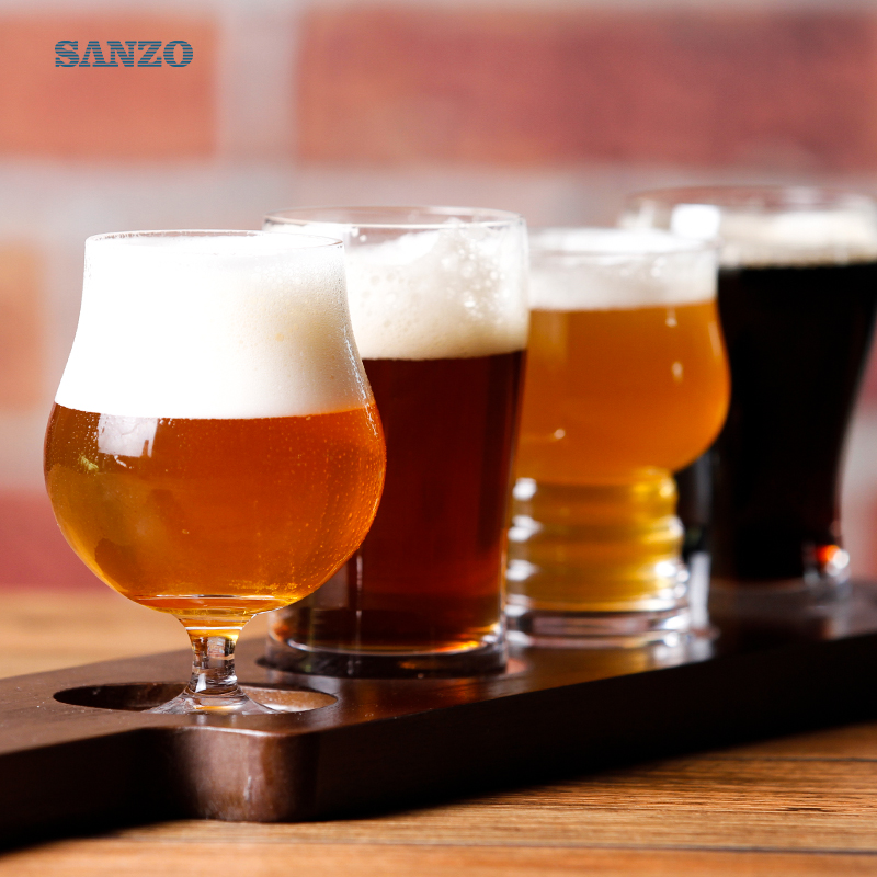Sanzo Beer Glass صائق البيرة الزجاج شخصية Pilsner نظارات البيرة