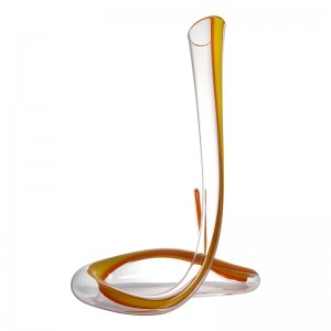 Magic Snake Style Glass Red Wine Decanter \/ Flagon 1200ml \/ 40oz Smooth Cruves