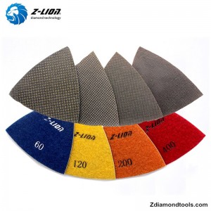 منصات الماس مثلث ZL-123ET للأرضيات الخرسانية