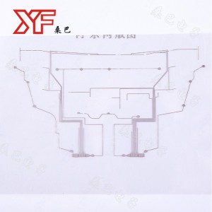 دائرة فضية مطبعة بالكربون