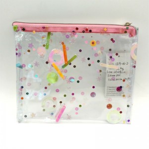 بولي كلوريد الفينيل حقيبة مستحضرات التجميل