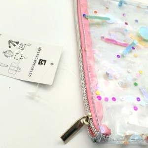 بولي كلوريد الفينيل حقيبة مستحضرات التجميل