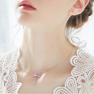 أجنحة الملاك قلادة القلب قلادة الحب رسالة قلادة الياقوت الجمشت قلادة الأحجار الكريمة للنساء 925 الفضة الاسترليني