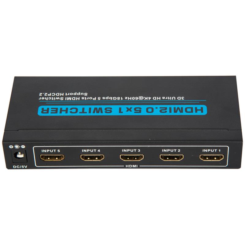 V2.0 HDMI 5x1 الجلاد دعم 3D الترا HD 4Kx2K @ 60HZ HDCP2.2