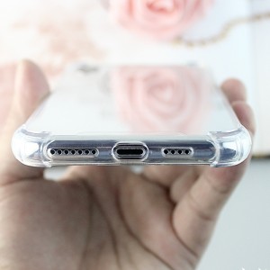 iPhone X \/ iPhone XS TPU + PC حالة الهاتف المحمول شفافة ومضادة للتأثير