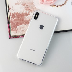 iPhone X \/ iPhone XS TPU + PC حالة الهاتف المحمول شفافة ومضادة للتأثير