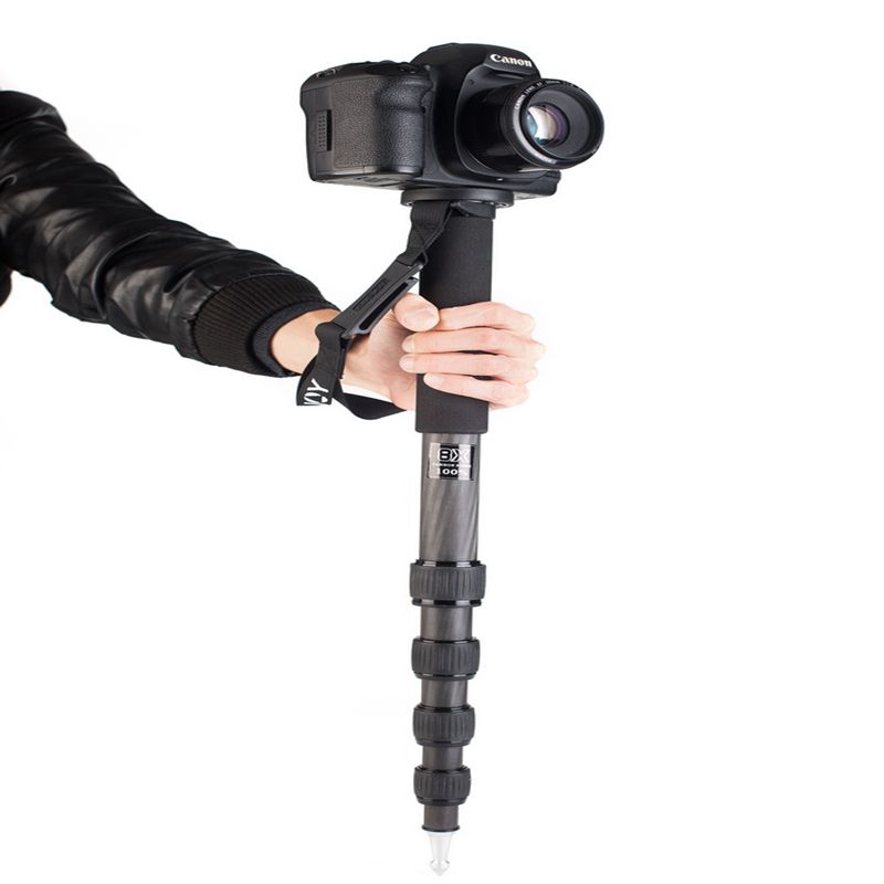 KINGJOY المهنية كاميرا الألومنيوم monopod أيضا لعصا selfie الهاتف المحمول وضوء الكمبيوتر المحمول