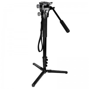KINGJOY كاميرا Monopod Alpenstock ، فيديو فليب لوك مع مشبك Monopod للكاميرا مع 1\/4 \"و 3\/8\" برغي قابل للتحويل لكاميرات DSLR كاميرا الفيديو Ballhead Canon Nikon So...