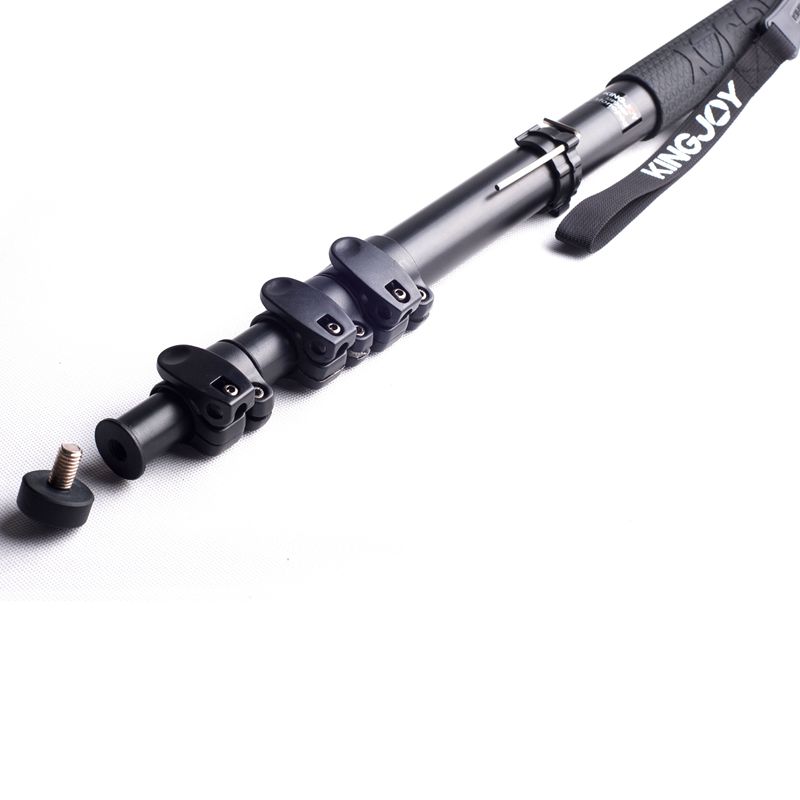 KINGJOY كاميرا Monopod Alpenstock ، فيديو فليب لوك مع مشبك Monopod للكاميرا مع 1/4 