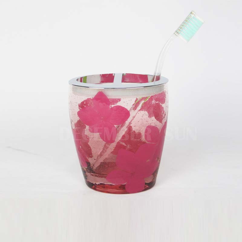 6 قطع اكسسوارات الحمام الزجاج مجموعة