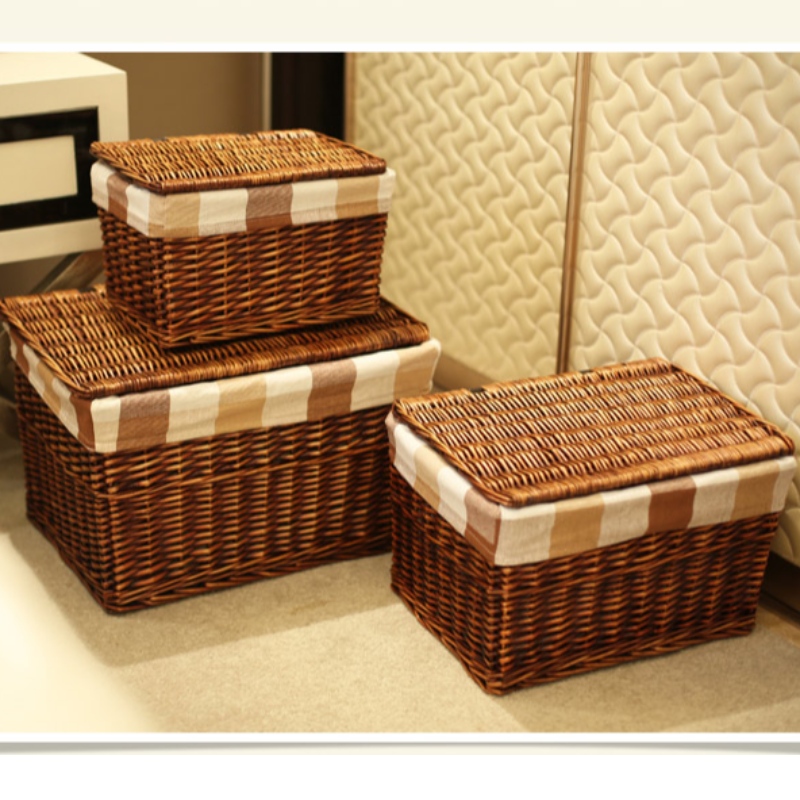 سلة خوص التخزين