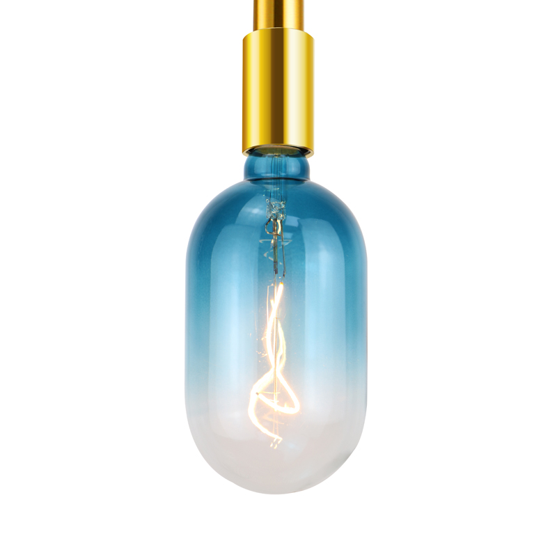 مزدوج لينة دوامة خيوط مصباح LED مع الأخدود الأزرق 4-watt التدرج