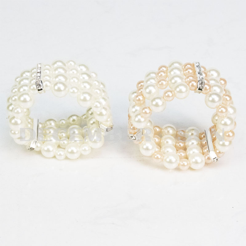 الجملة تألق جميلة خاتم منديل اللؤلؤ