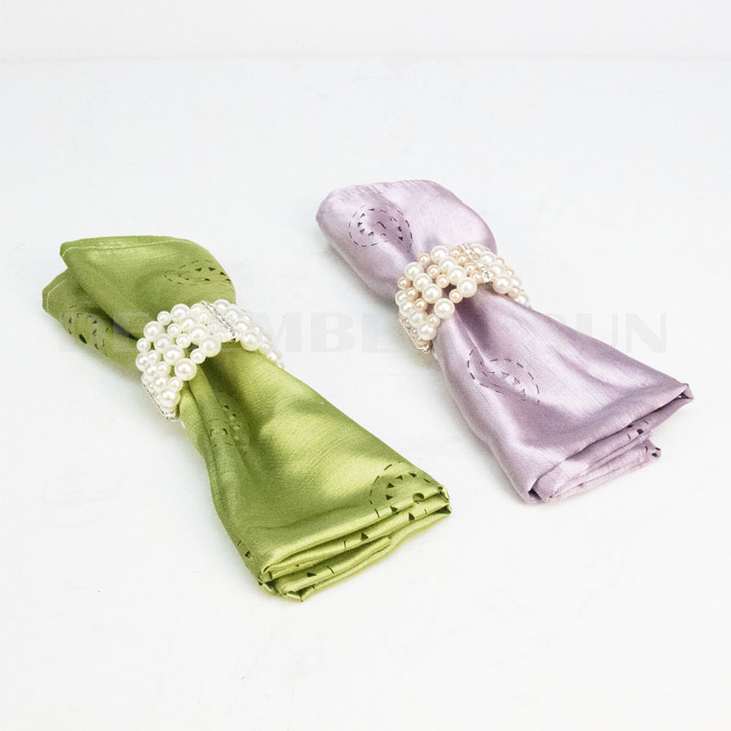 الجملة تألق جميلة خاتم منديل اللؤلؤ