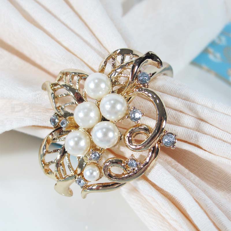 حار بيع خاتم منديل معدني أنيق ورشيق