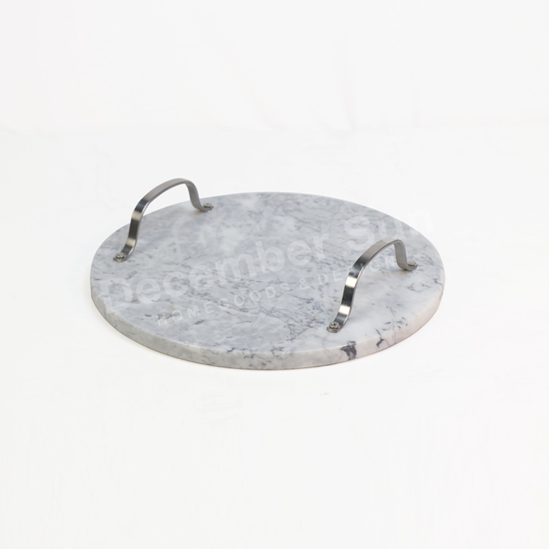 حار بيع الرخام خدمة صينية مع مقبض معدني