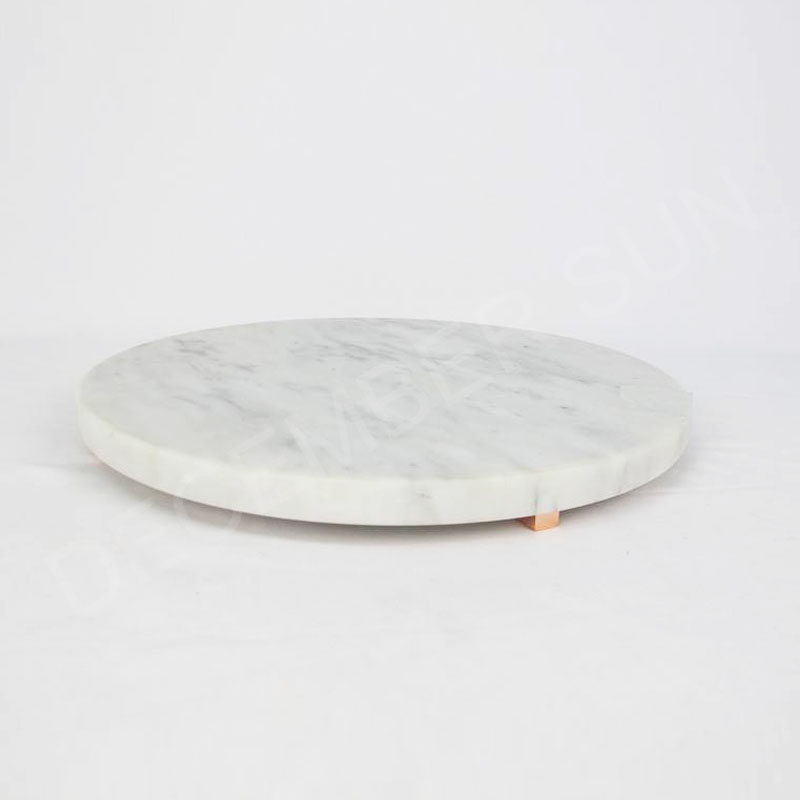 أفضل سعر موقف الكعكة الرخام الأبيض