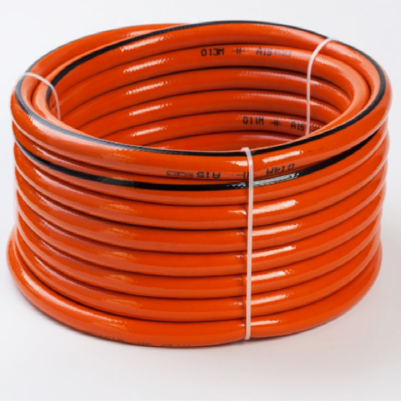 الألياف الملونة مرنة مضفر تعزيز البلاستيك pvc حديقة خرطوم المياه