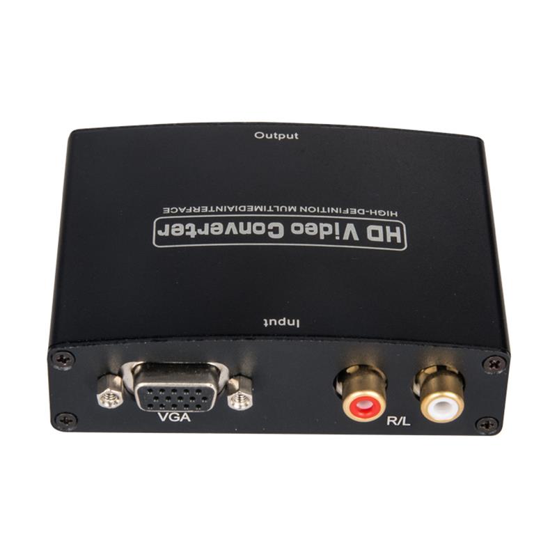 VGA + R / L الصوت إلى HDMI محول 1080P