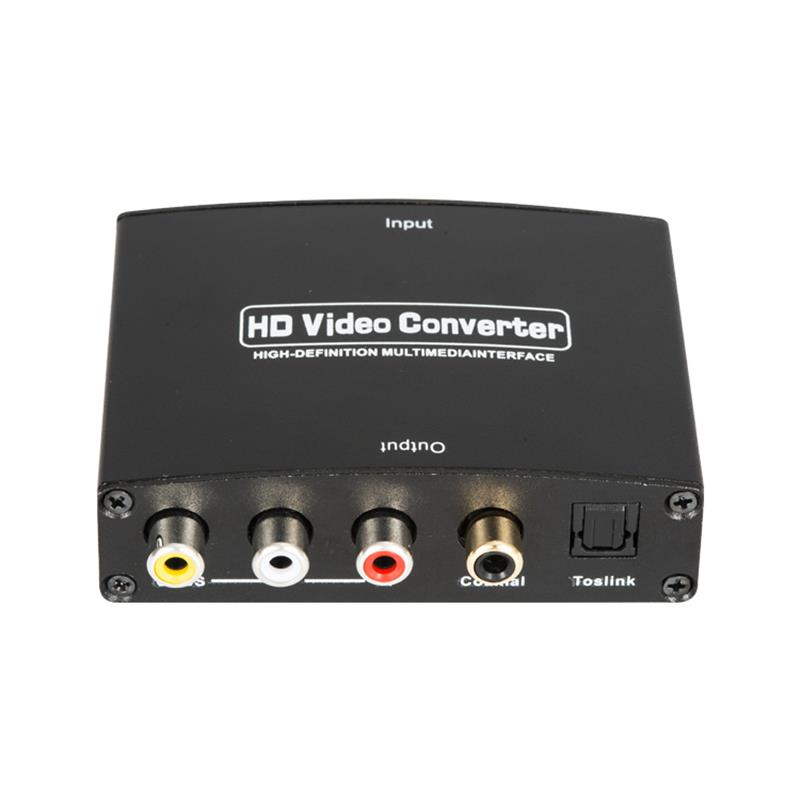 HDMI TO AV + محول الصوت الرقمي Auto Scaler 1080P