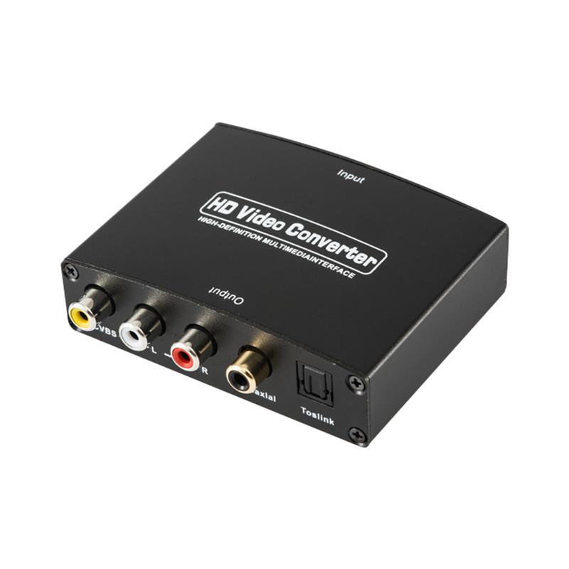 HDMI TO AV + محول الصوت الرقمي Auto Scaler 1080P