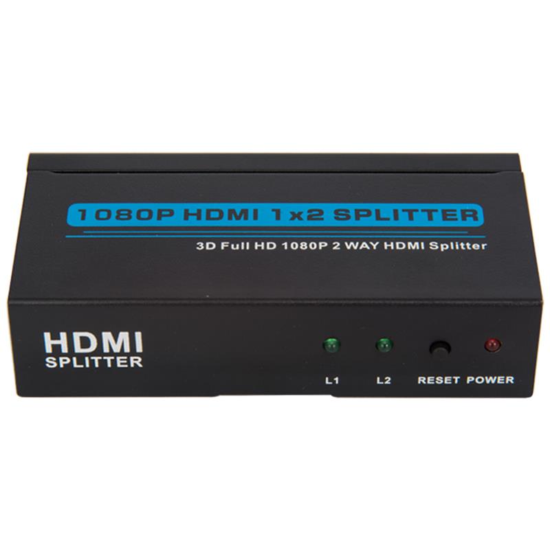 منفذين HDMI 1x2 Splitter Support 3D Full HD 1080P