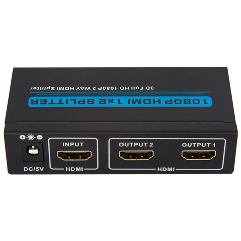 منفذين HDMI 1x2 Splitter Support 3D Full HD 1080P