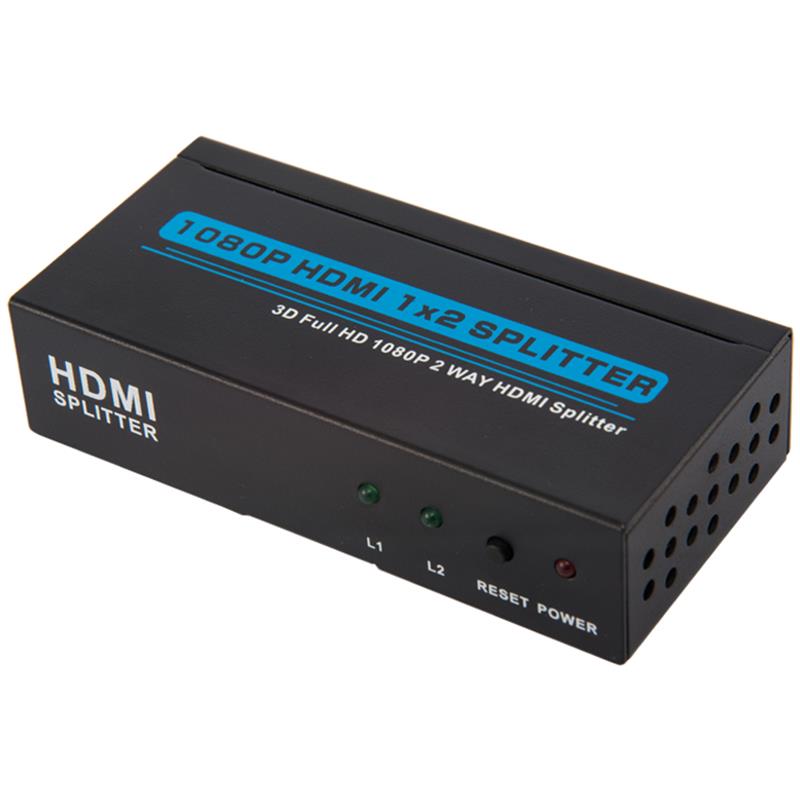 منفذين HDMI 1x2 Splitter Support 3D Full HD 1080P