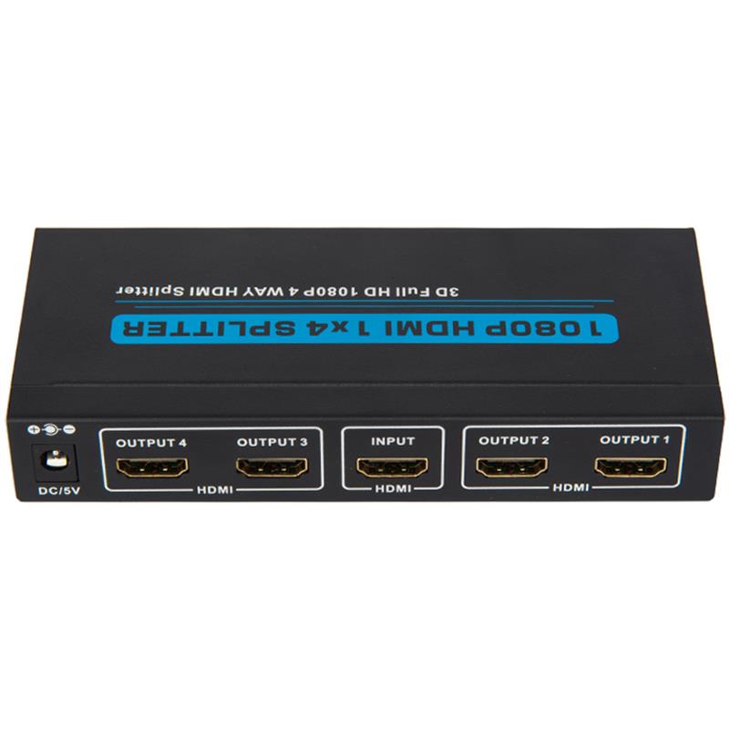 4 منافذ HDMI 1x4 Splitter Support 3D Full HD 1080P