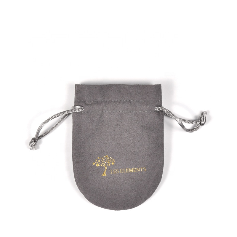 SGS51 مخصص الأسود الرباط مجوهرات الحقيبة هدية حقيبة الرباط الجلد المدبوغ مجوهرات تغليف الحقائب بالجملة