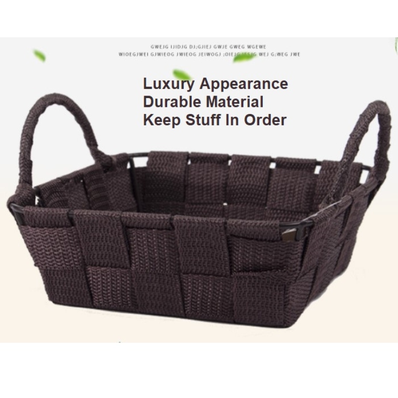 سلة مصنوعة من قماش البولي بروبيلين