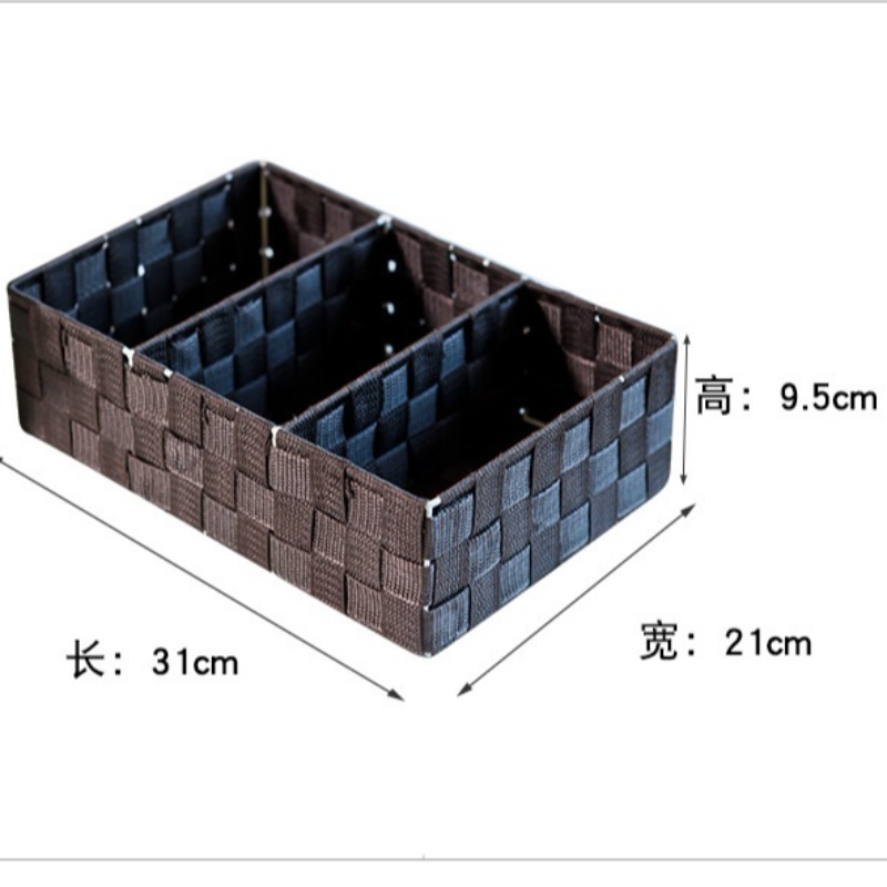 سلة مصنوعة من قماش البولي بروبيلين المنسوجة يدويا