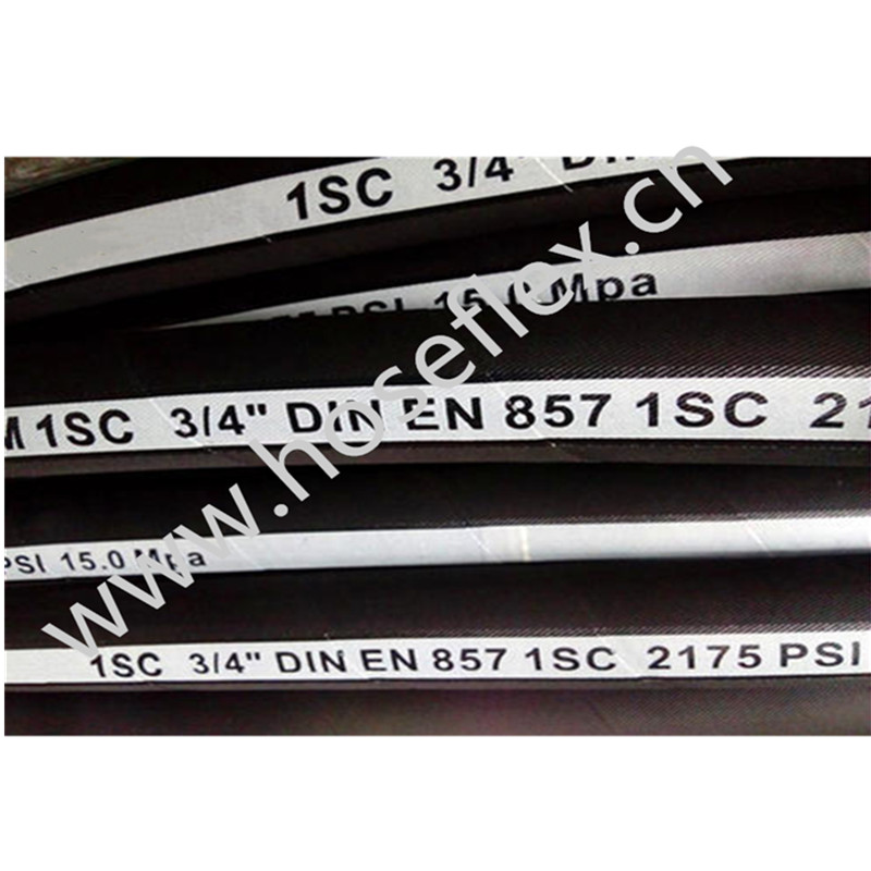 الأكثر مبيعاً EN857 1SC خرطوم هيدروليكي خرطوم مطاطي عالي الضغط للجرارات من توريد المصنع