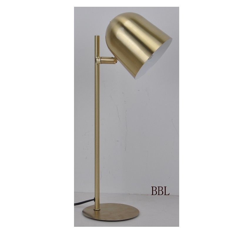 مصباح طاولة بغطاء معدني قابل للدوران