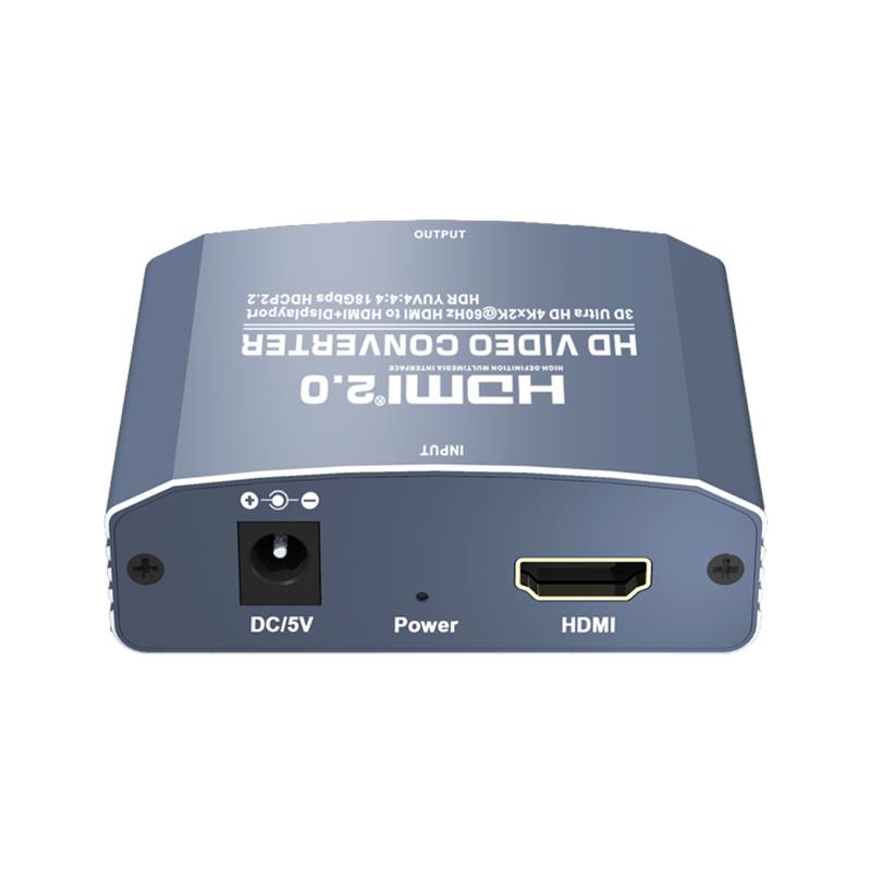 3D Ultra HD 4Kx2K @ 60Hz HDMI to HDMI + DP Converter Support HDMI2.0 18Gbps HDR YUV4: 4: 4 HDCP2.2