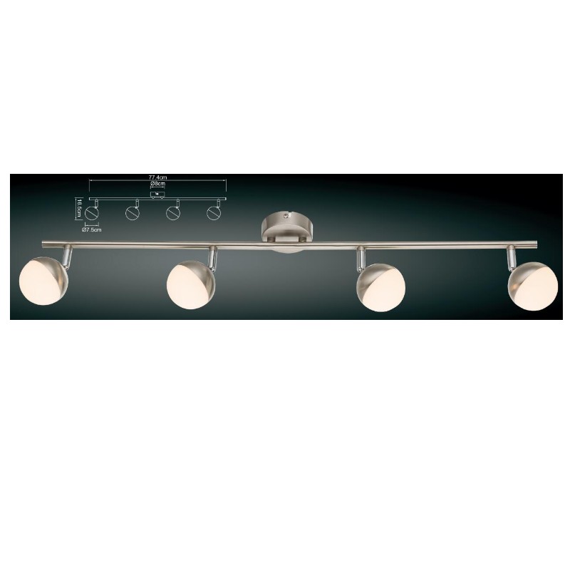 بقعة ضوء LED عالية الجهد -4 ، مع غطاء نصف كروي من البلاستيك