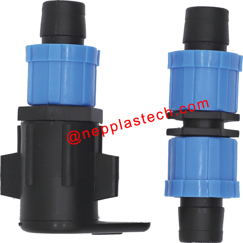 الزراعة الزراعية مصنع الري بالتنقيط مكونات الري بالتنقيط Dn16mm موصلات الشريط بالتنقيط