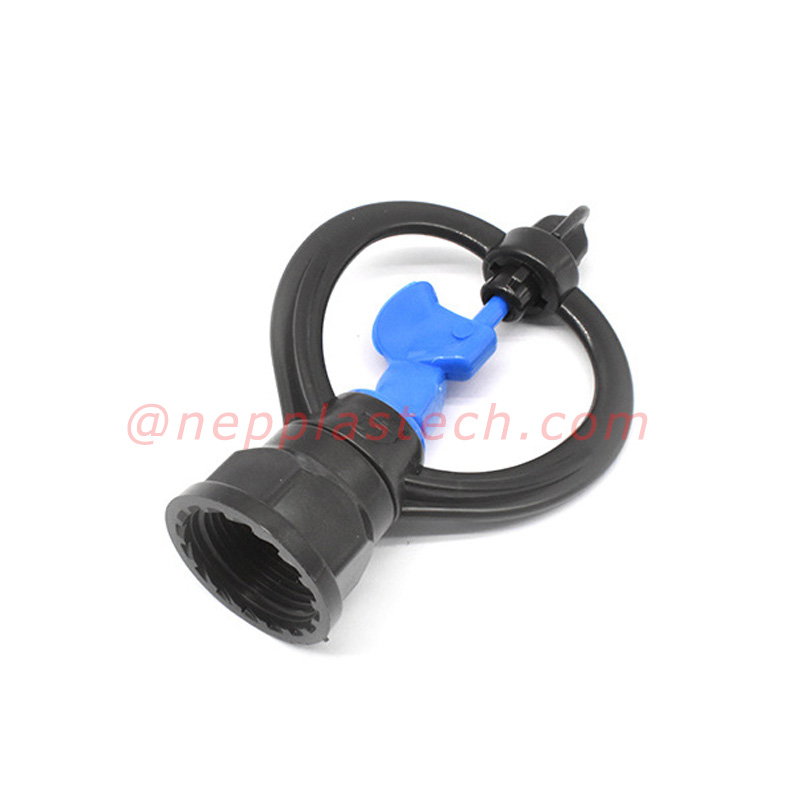 معدات الري بالرش الزراعي 1\/2 بوصة دوارة الرشاشات الحضانة شجيرة سقي مرشات التوربينات متوسطة المسافة