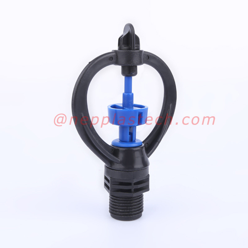 360 رش متوسط ​​المسافة الرشاشات الصغيرة دائرية كاملة 3\/4 بوصة رش الري الدوارة في الحديقة